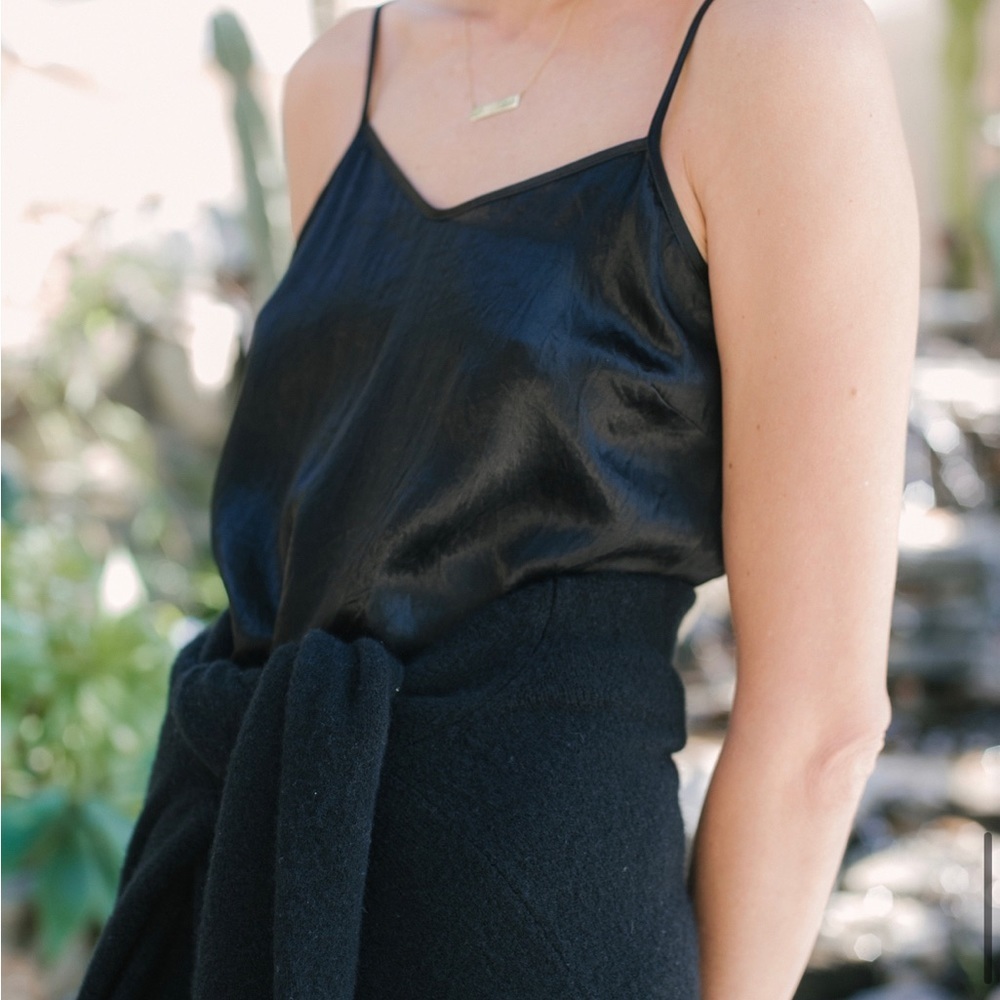 Jenni Kayne Crinkle‎ Cami - black